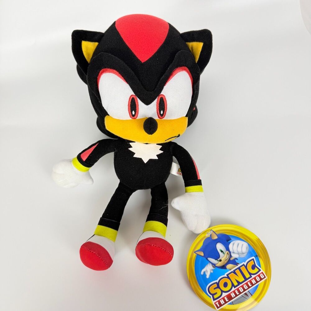 Shadow Sonic the Hedgehog Plush Doll Stuffed Animal Toy 12" Authentic SEGA NWT